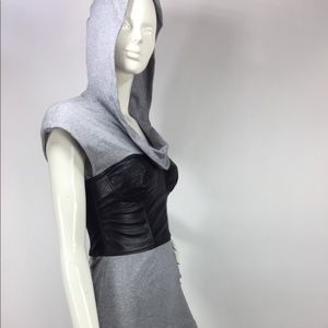 Bebe Bustier Cowl Neck Dress